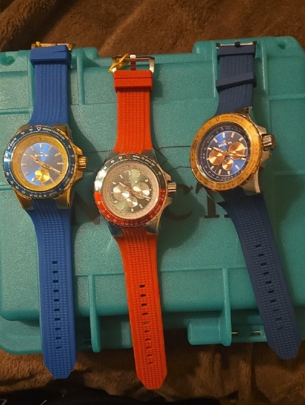 A Bundle Deal (3) Men's  Invicta Aviator Skyshock Chronograph Watch Set
